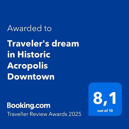 Апартаменты Traveler'S Dream In Historic Acropolis Downtown Афины Экстерьер фото
